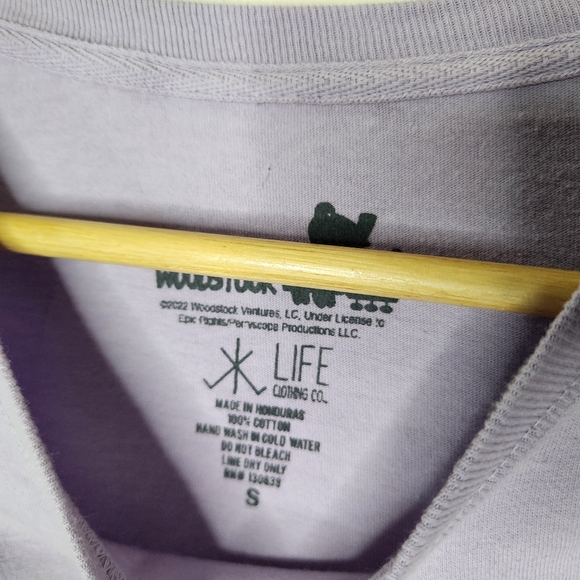 NWT Earthbound Womens Small Lilac Woodstock Energy Long Sleeve - Picture 4 of 6